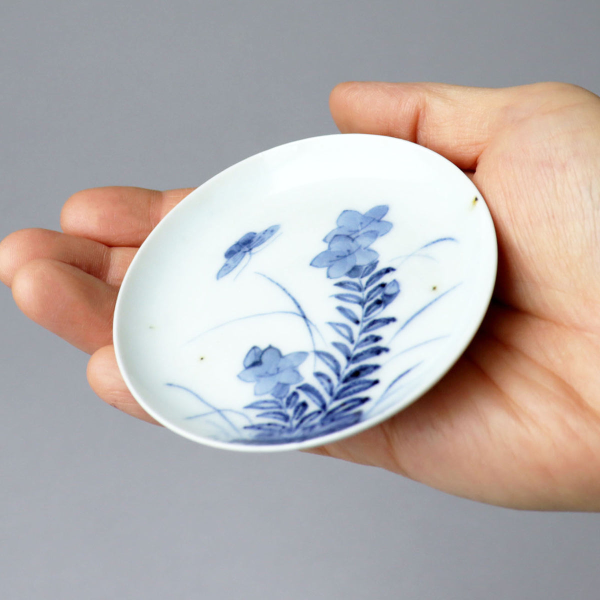 古伊万里染付秋草花図豆皿５客揃[p0328]【Old IMARI small plate-5pcs】 – 青梵ギャラリー