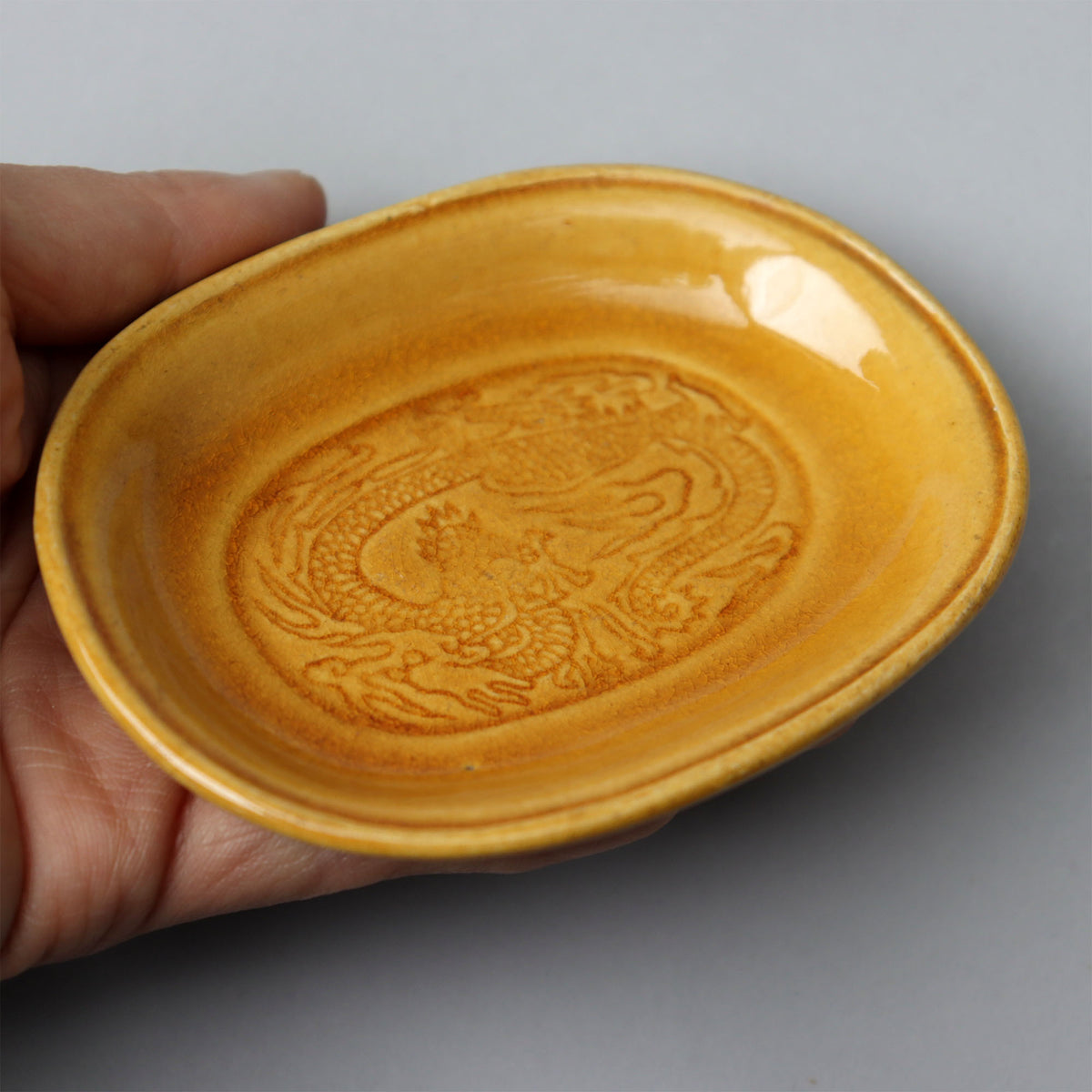 珉平焼 黄釉豆皿２客[p0326]【MINPEI pottery small plate-2pcs】 – 青梵ギャラリー