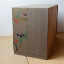 桐小箪笥-木目込み草花図【KIRI small chest with peinted flowers design 】[j1173]Japanese vintage Furniture