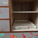 桐小箪笥-木目込み草花図【KIRI small chest with peinted flowers design 】[j1173]Japanese vintage Furniture