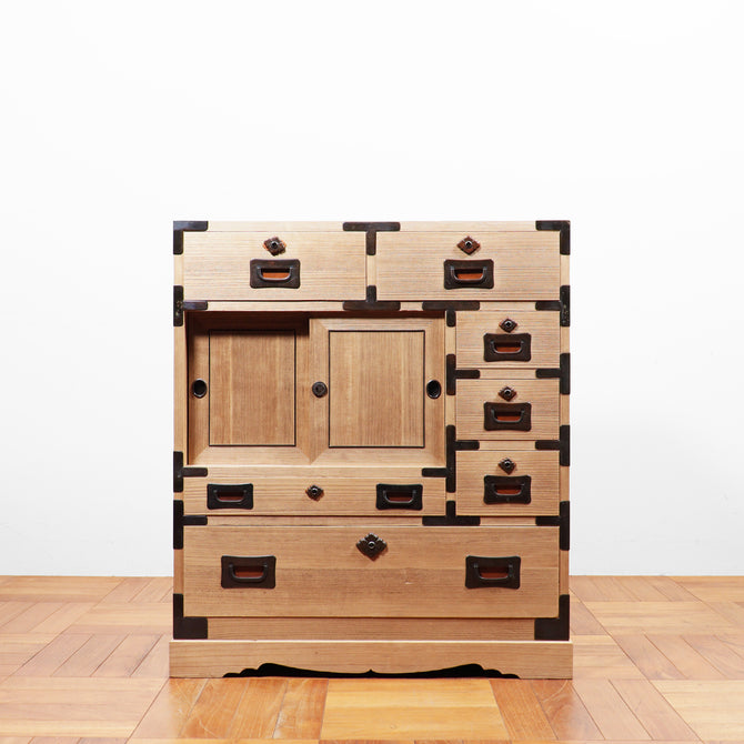 時代箪笥／総桐小箪笥(茶棚)【KIRI small chest】[j1174]Japanese Furniture