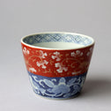 古伊万里赤絵蕎麦猪口　1客【OLD IMARI SOBA CHOKO -soba noodle cup 1pc】[p0322]