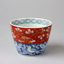 古伊万里赤絵蕎麦猪口　1客【OLD IMARI SOBA CHOKO -soba noodle cup 1pc】[p0322]