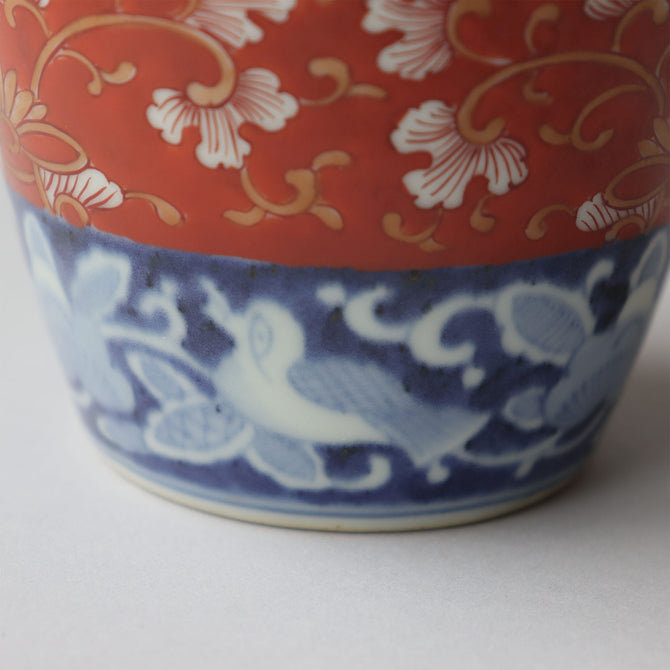 古伊万里赤絵蕎麦猪口　1客【OLD IMARI SOBA CHOKO -soba noodle cup 1pc】[p0322]