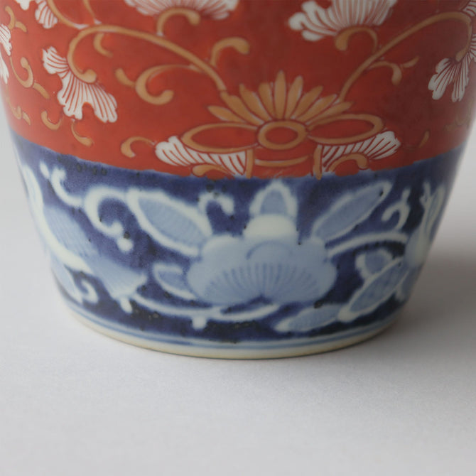 古伊万里赤絵蕎麦猪口　1客【OLD IMARI SOBA CHOKO -soba noodle cup 1pc】[p0322]