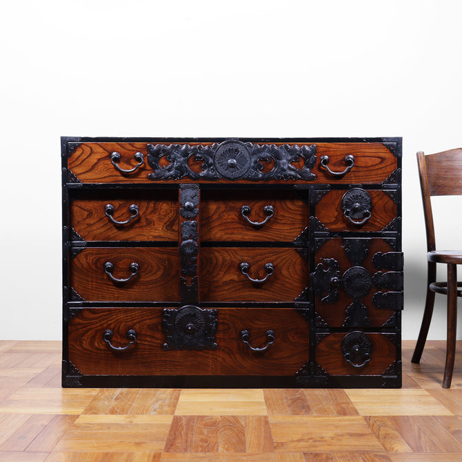 時代箪笥／仙台衣裳箪笥【 SENDAI clothing chest 】 [j1155]Japanese Antique Furniture