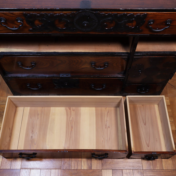 時代箪笥／仙台衣裳箪笥【 SENDAI clothing chest 】 [j1155]Japanese Antique Furniture