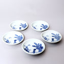 古伊万里染付豆皿５客[p0330]【Old IMARI small plate-5pcs】