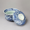 古伊万里牡丹唐草図染付蓋碗　3客[p0327]【Old IMARI bowl‐3pcs】