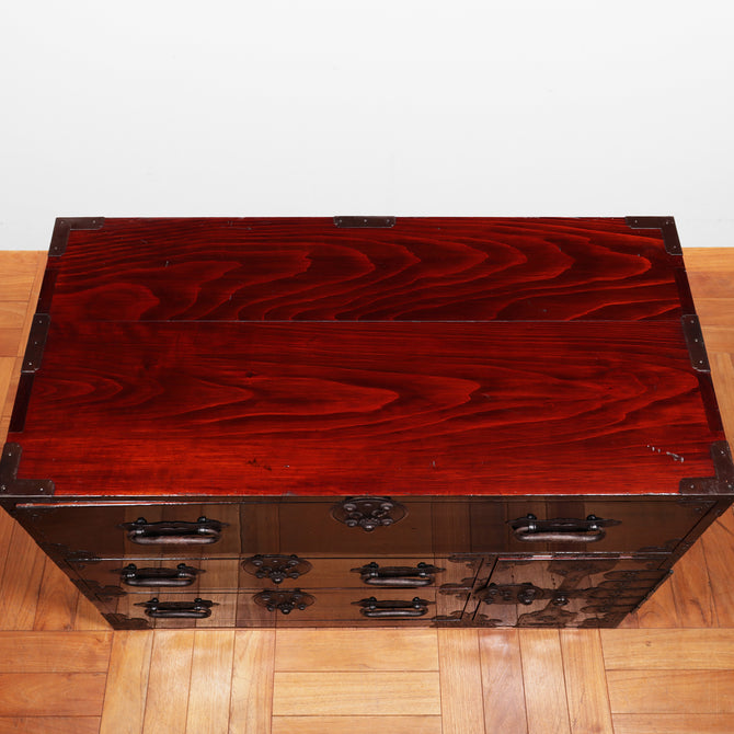 時代箪笥／黒塗庄内衣裳箪笥【SHONAI clothing chest】[j1157]　Japanese Antique Furniture