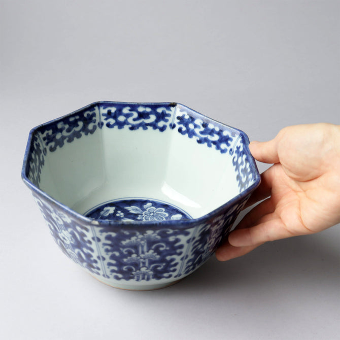 古伊万里染付八角鉢 [p0337]【Old IMARI bowl】 – 青梵ギャラリー