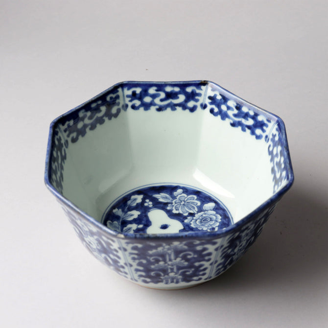 古伊万里染付八角鉢 [p0337]【Old IMARI bowl】 – 青梵ギャラリー