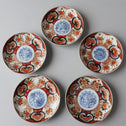 伊万里赤絵小皿　五客揃い　[p0340]【Old IMARI small plate 5 pcs.】