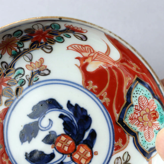 伊万里赤絵小皿　五客揃い　[p0339]【Old IMARI small plate 5 pcs.】