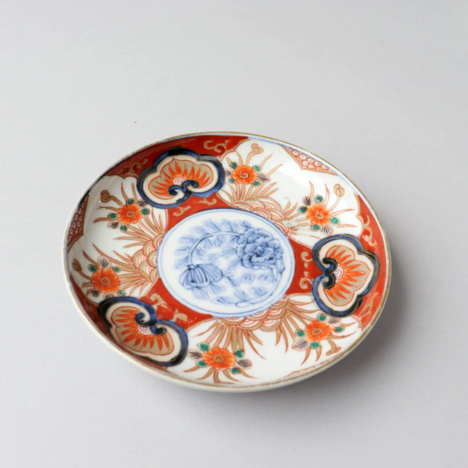 伊万里赤絵小皿　五客揃い　[p0340]【Old IMARI small plate 5 pcs.】