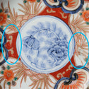 伊万里赤絵小皿　五客揃い　[p0340]【Old IMARI small plate 5 pcs.】