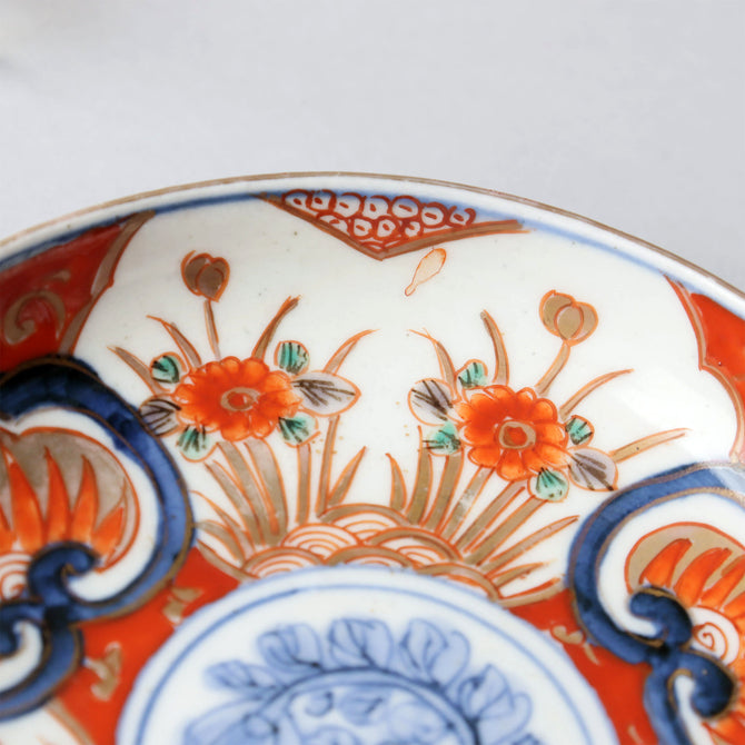 伊万里赤絵小皿　五客揃い　[p0340]【Old IMARI small plate 5 pcs.】