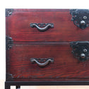 時代箪笥／米沢兜金具衣裳箪笥　スタンド付き【Yonezawa clothing chest with metal stand 】 [j1074]　Japanese Antique Furniture